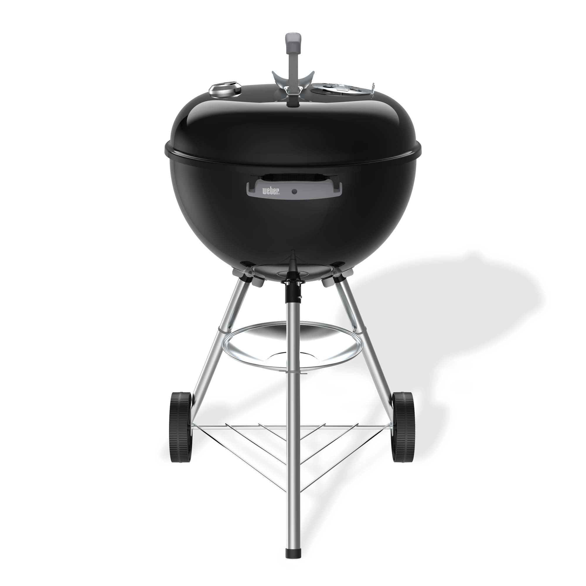Weber gril na dřevěné uhlí Bar-B-Kettle 47 cm, 1502055 + teploměr ve víku