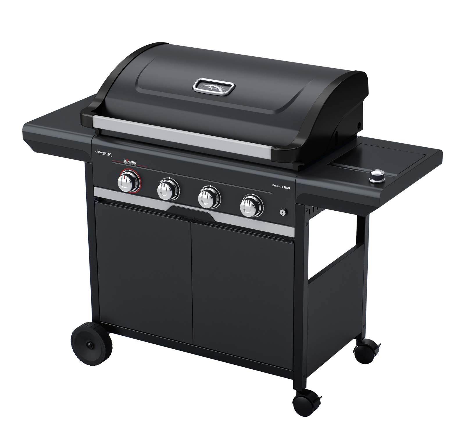 Campingaz Select 4 EXS SBS 15 kW 2229163, plynový gril skříňový Culinary 4 hořáky + vařič, černý