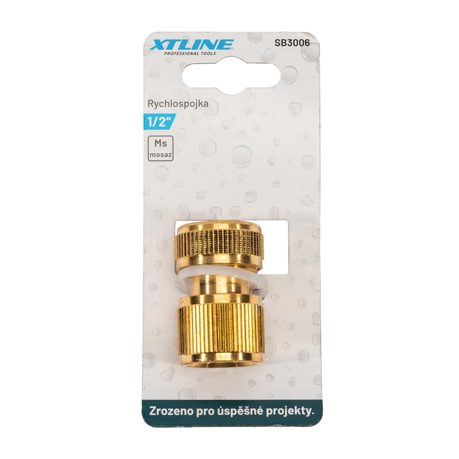 XTLINE Rychlospojka mosazná 1/2", SB3006 spojení hadic, ke kohoutu