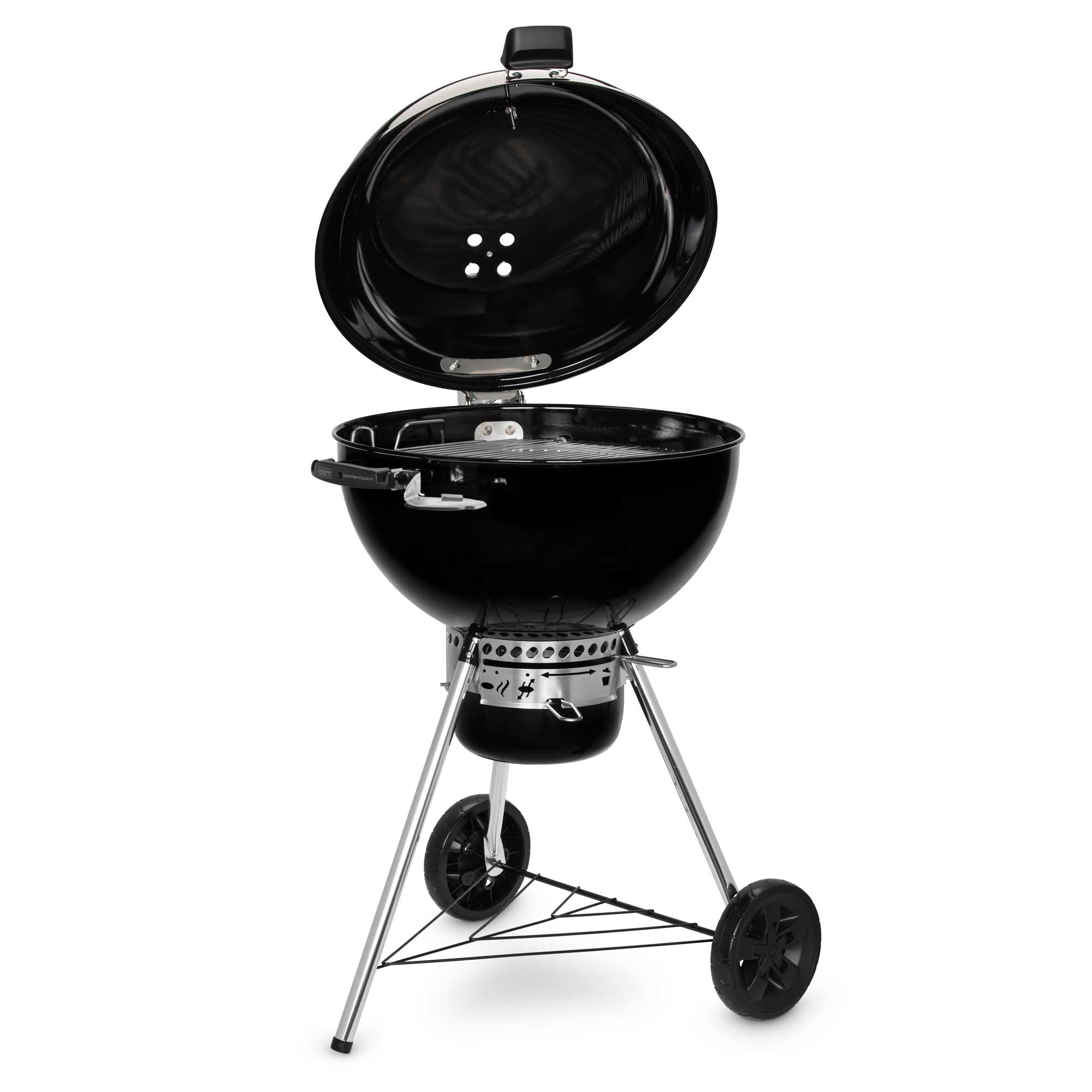 Weber Master-Touch GBS Premium E-5770, 57 cm gril na dřevěné uhlí 17301004, černý s pantem