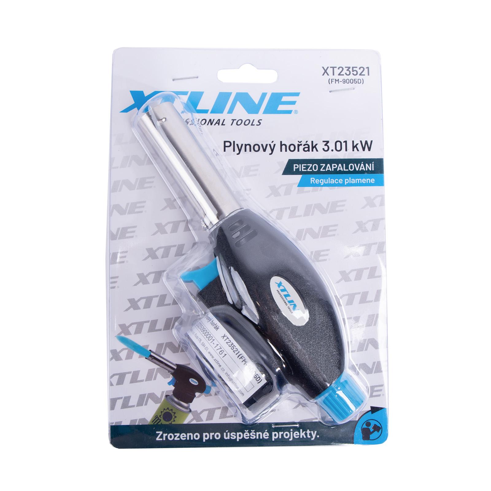 XTLINE Plynový hořák 3,01 kW XT23521, na ventilové kartuše 227g, piezo