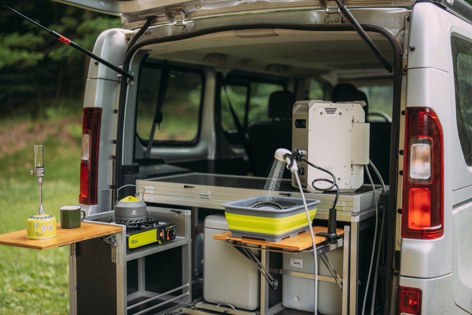 Meva mobilní sprcha AQUALUX s plynovým ohřevem KP26004, na kartuše 7/16" + brašna