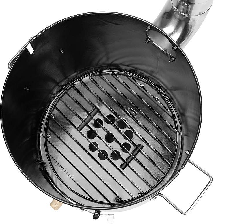Kotlíková souprava Fiestaset, 14 l Strend Pro 286990, kotlík smalt, nerez komín, rošt, vařečka