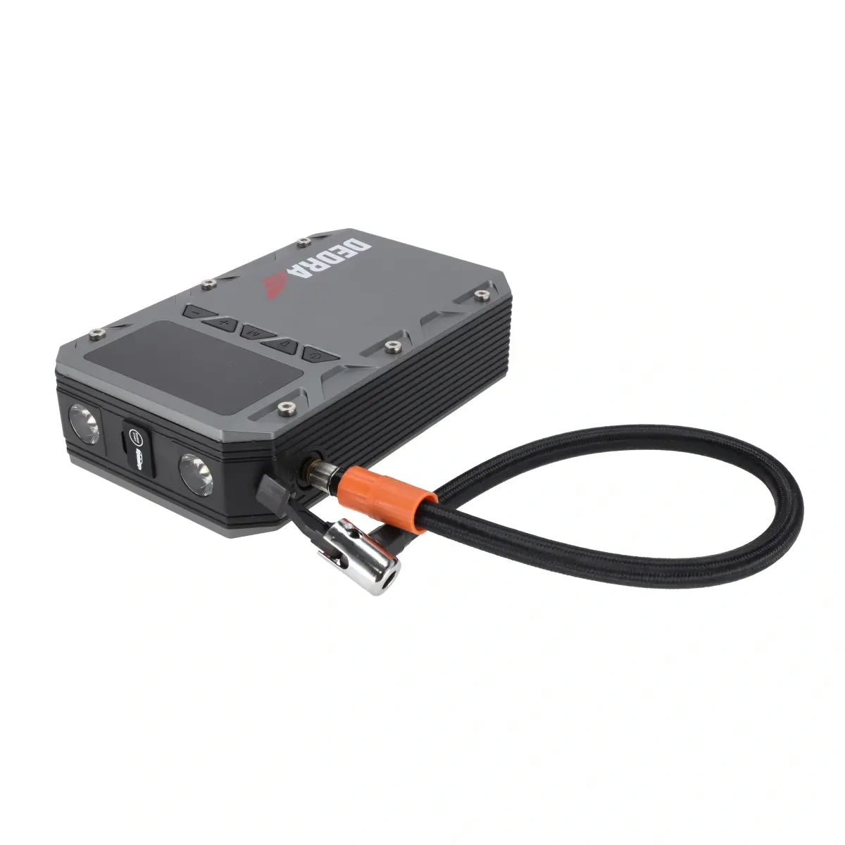 Powerbanka 3v1 se startérem a kompresorem Dedra DEPP1202, 12000 mAh, 150 PSI