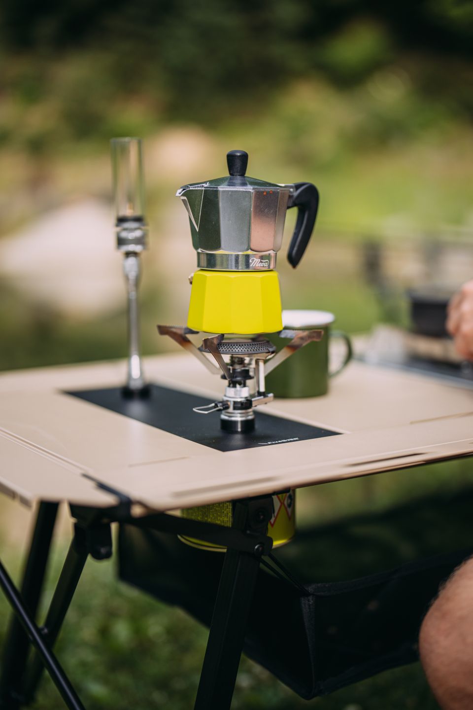 Meva NA26001 Moka konvička 150 ml, zeleno-stříbrná