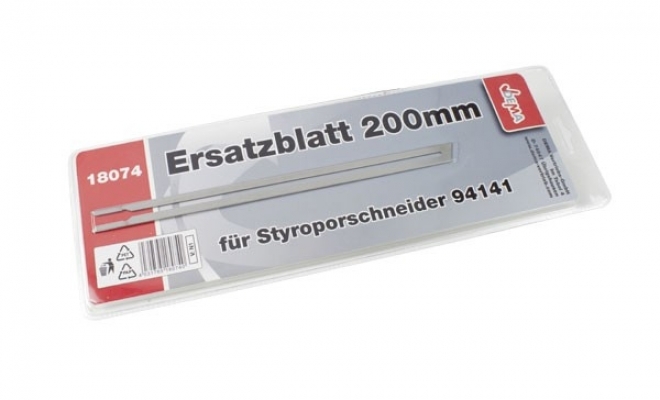 Náhradní čepel, nůž 200 mm k řezačce polystyrenu ST 20 Dema D18074