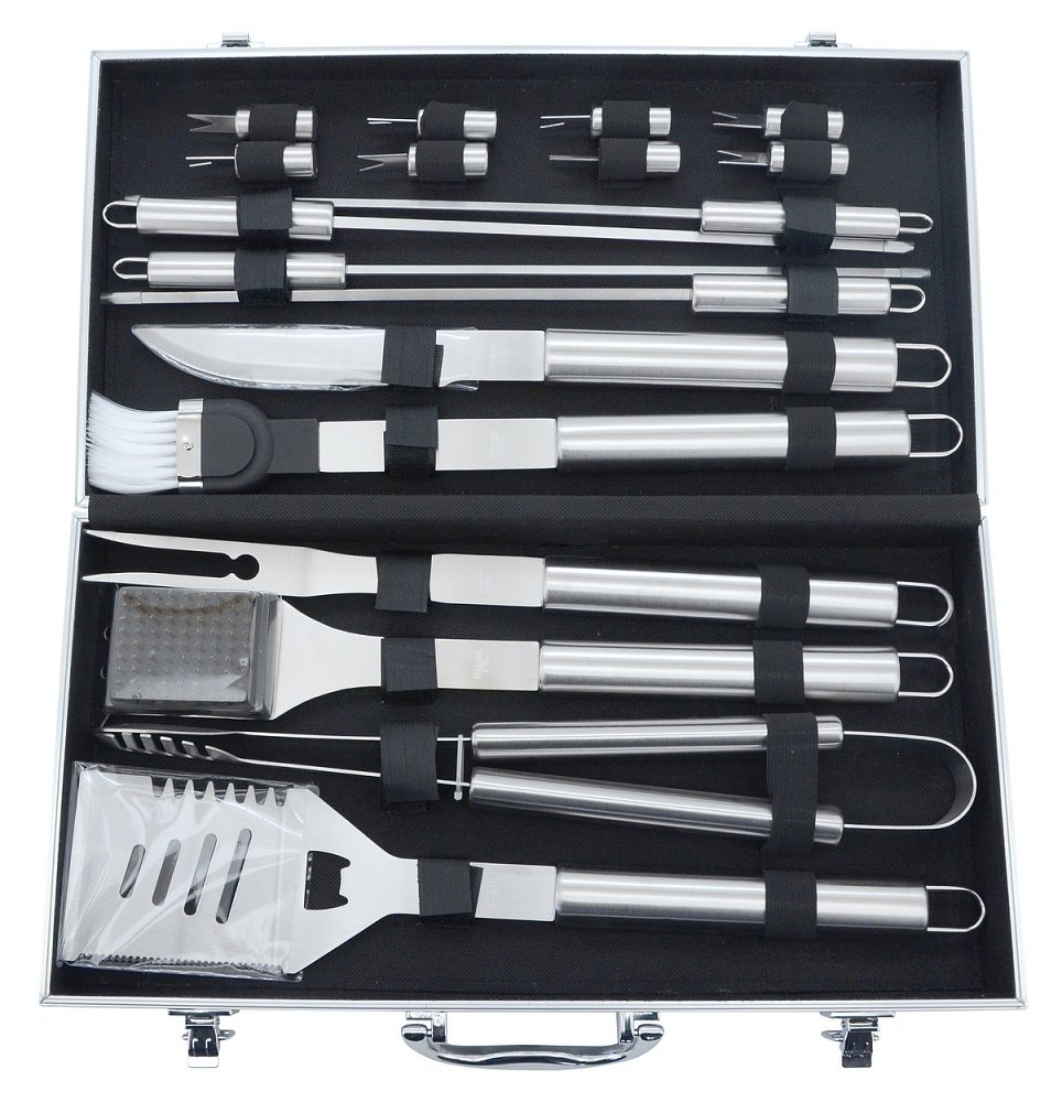 Grilovací nářadí sada 18ks ALU kufřík XXL, Cattara 13103