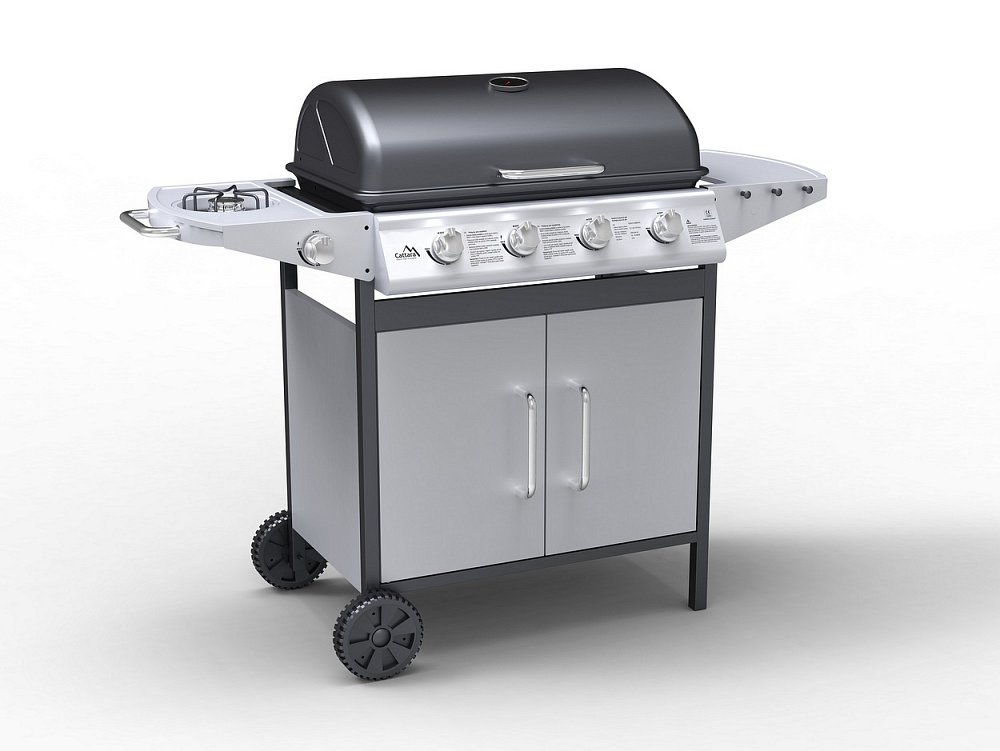 Gril plynový Master Cheef 14kW 4x hořák + vařič Cattara 99BB004