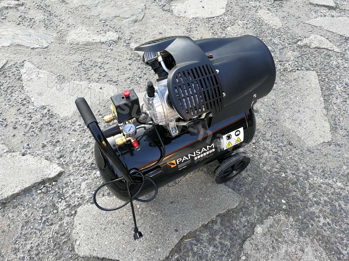 PANSAM Dvoupístový kompresor 2300W 50l 8bar, 230V olejový A077060 Dedra