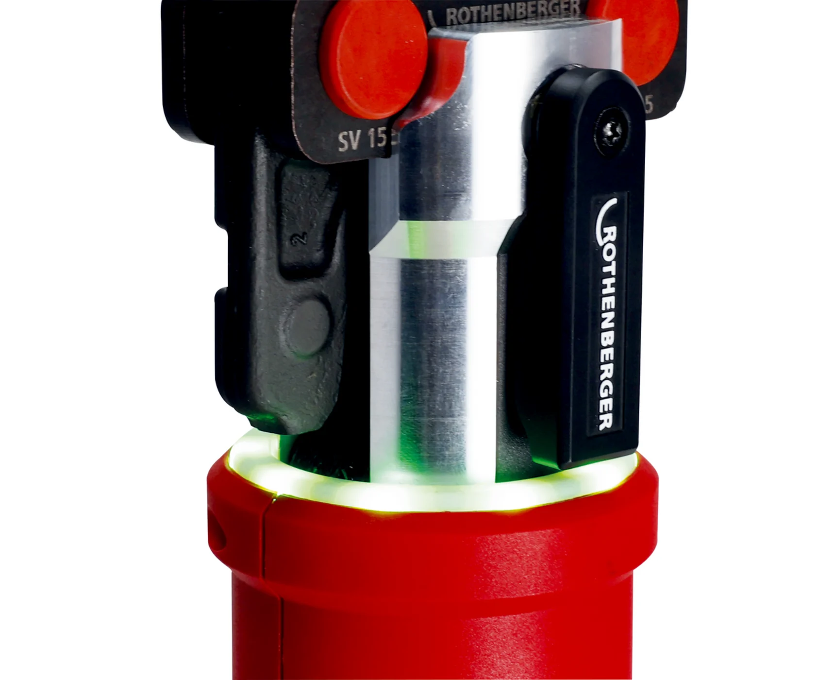 Rothenberger Lis na trubky ROMAX Nano SET 1x2Ah AMPShare + čelisti iJAW M 15-22-28, 32 kN do 110 mm, 1000005492 L-BoXX