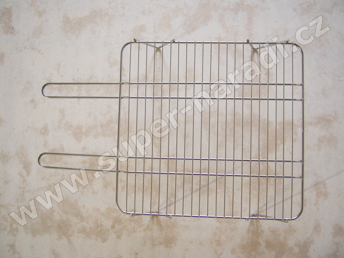 Grilovací rošt ohnišťový 44x46x14cm, čtvercový, nožky, madla Norman