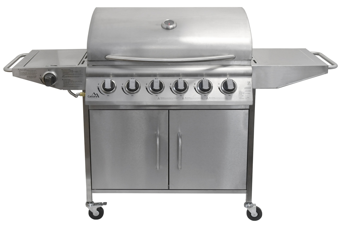 Cattara Plynový gril MANHATTAN 18kW INOX, 6x hořák + vařič 99BB006