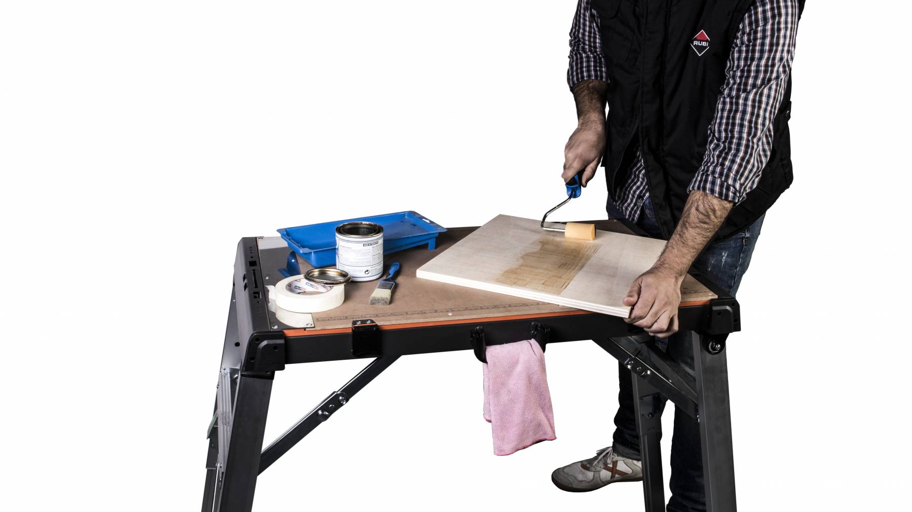 RUBI Pracovní stůl multifunkční 4v1, 80x47cm, skládací 66924