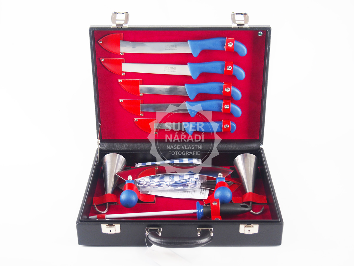 Souprava řeznická zabíjačková 10+kufr KDS 2695