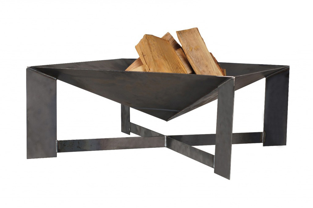 FCOOK Zahradní ohniště 70x70cm Pan34 Pyramid Cross, lakované E00269