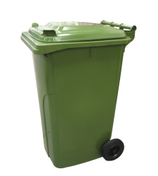 Plastová popelnice 240 l zelená, Meva, Typ 0005-2