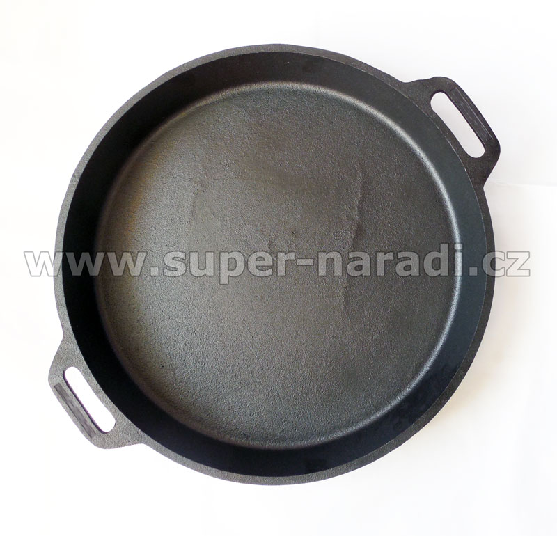Litinová pánev 50 cm / 8 cm, Gastro PROFI, 2 uši PWI 4502
