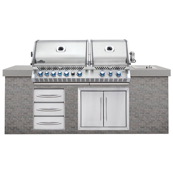 Vestavný plynový gril BIPRO 82 31 kW, 9 hořáků Napoleon