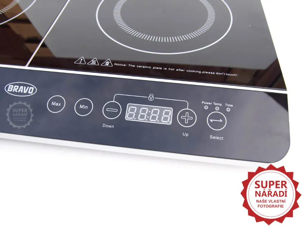 Bravo Indukční 2-plotýnkový vařič 3,5 kW B-4620, 17473000