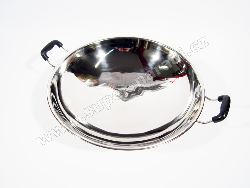 Wok pánev 41 cm z nerezové oceli PWI