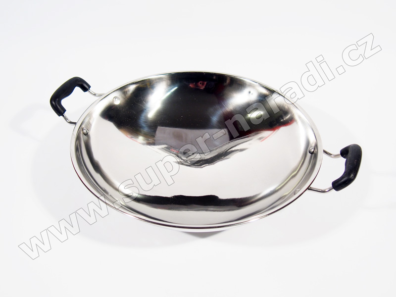 Wok pánev 35 cm z nerezové oceli PWI