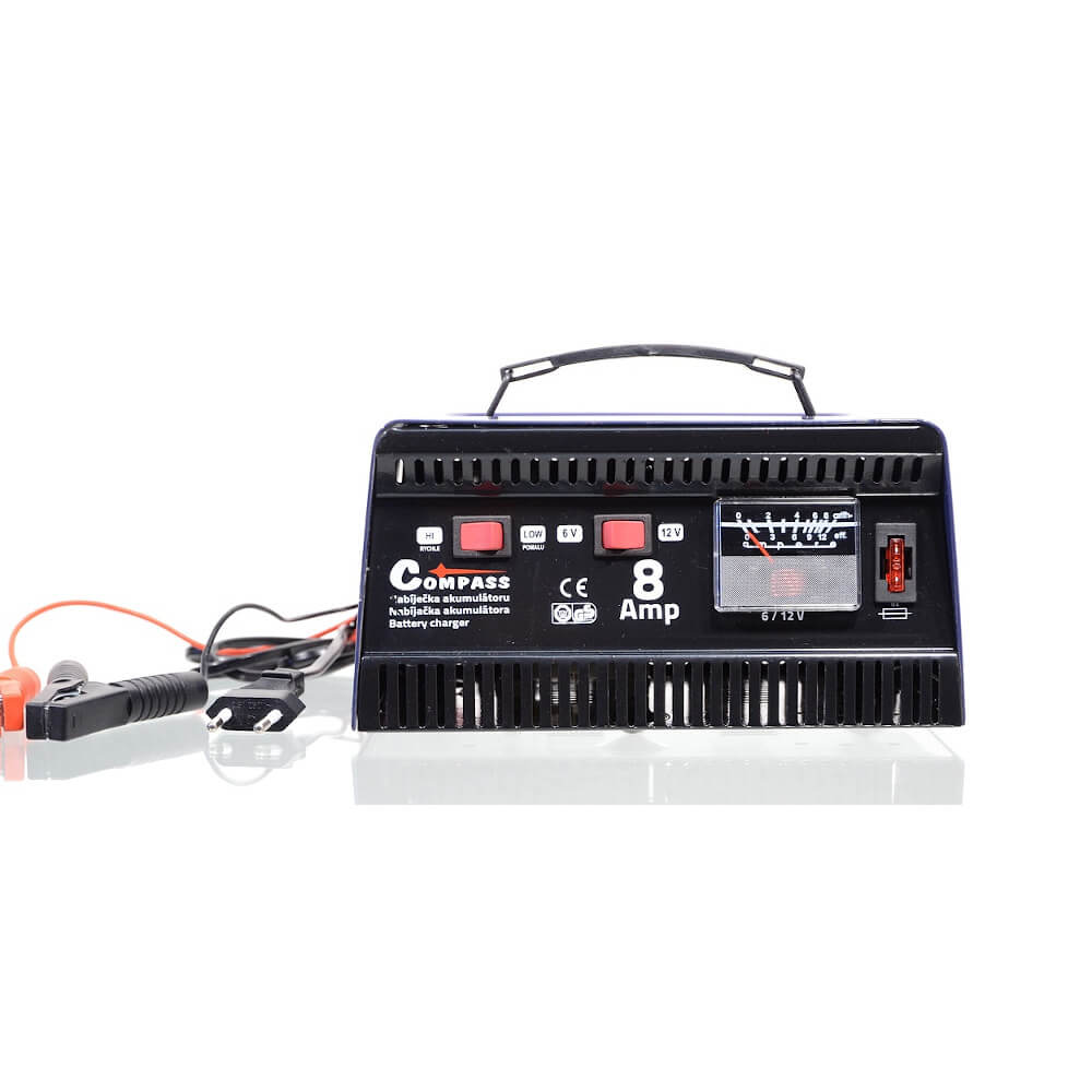 Compass Nabíječka 8Amp 6/12V TÜV/GS METALLIC, 07148