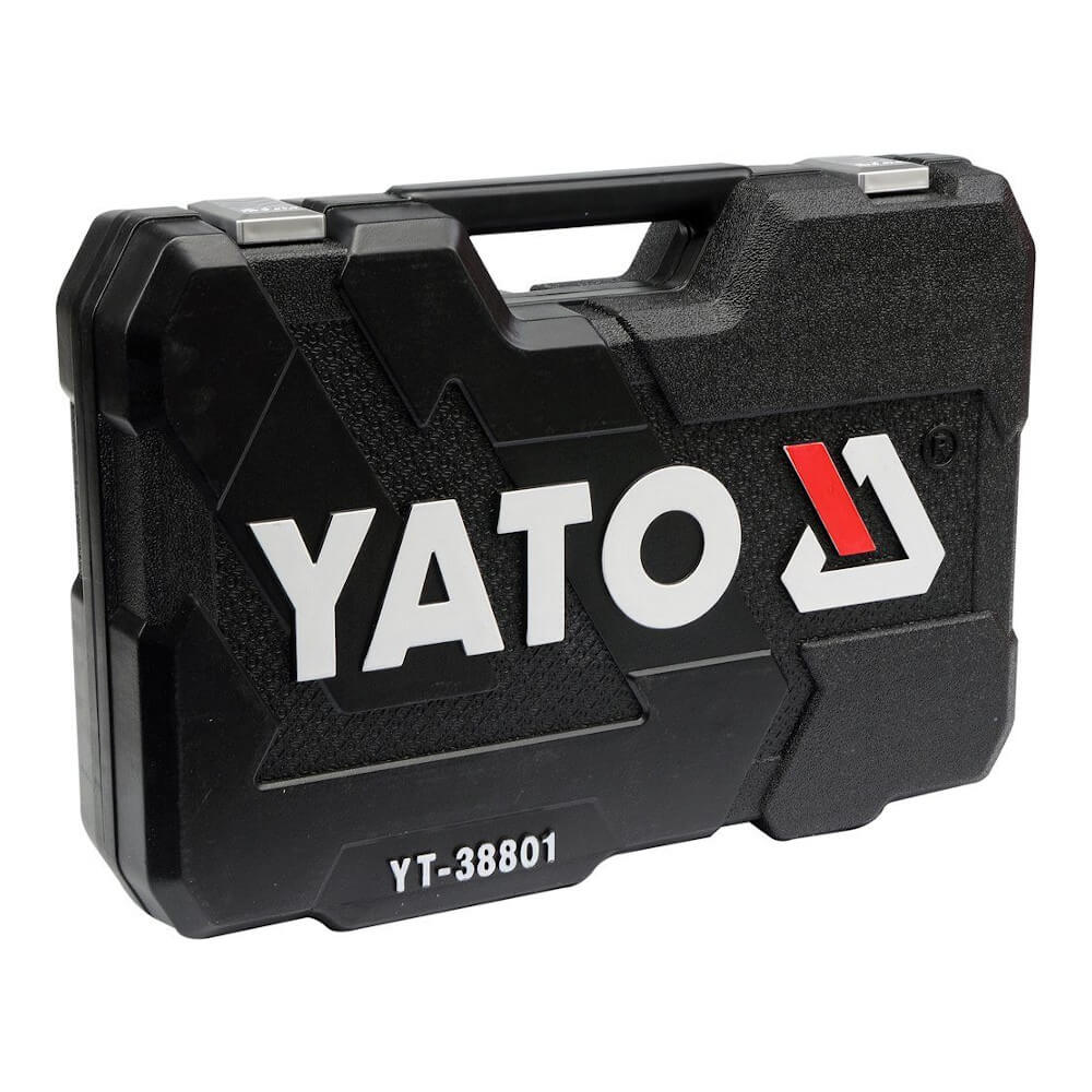 Gola sada 1/2", 3/8", 1/4" + příslušenství 120 ks Yato 38801