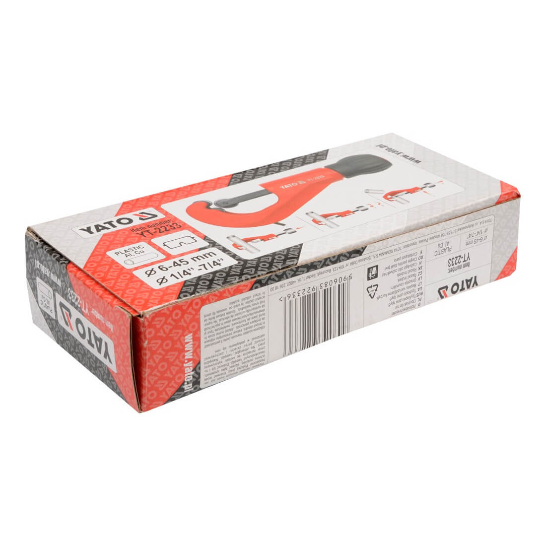Řezač trubek 6 - 45 mm PVC, Al, Cu Yato 2233