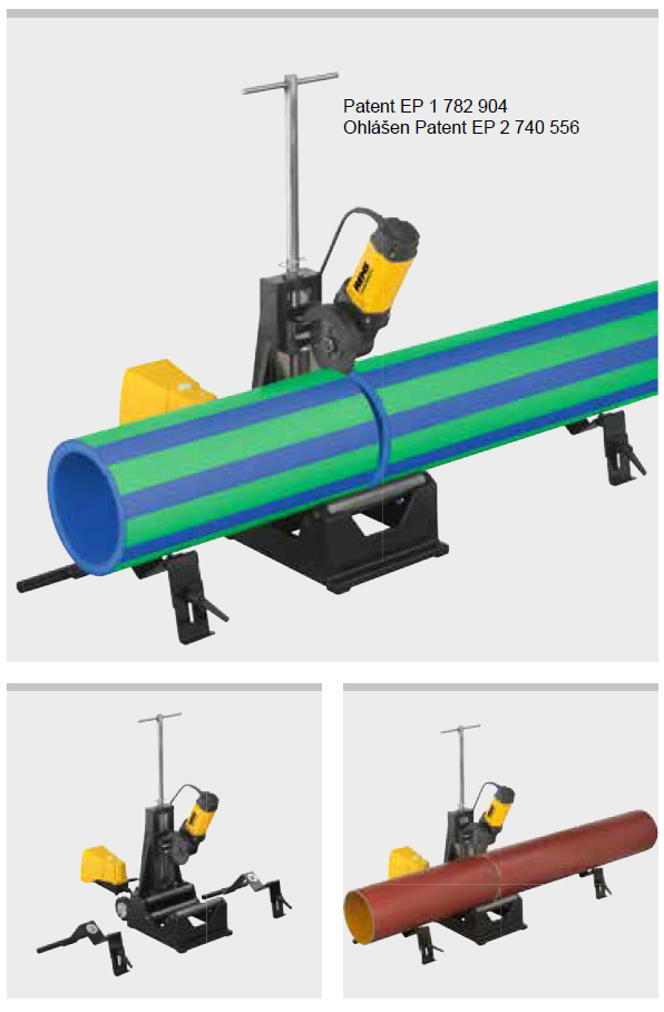 REMS DueCento Basic Stroj na dělení trubek 40–225mm 845004 + 3 kolečka 845X03