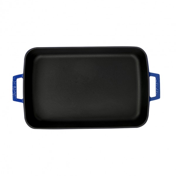 Litinový modrý pekáč 22x30 cm Lava Metal LVPTP2230K0B