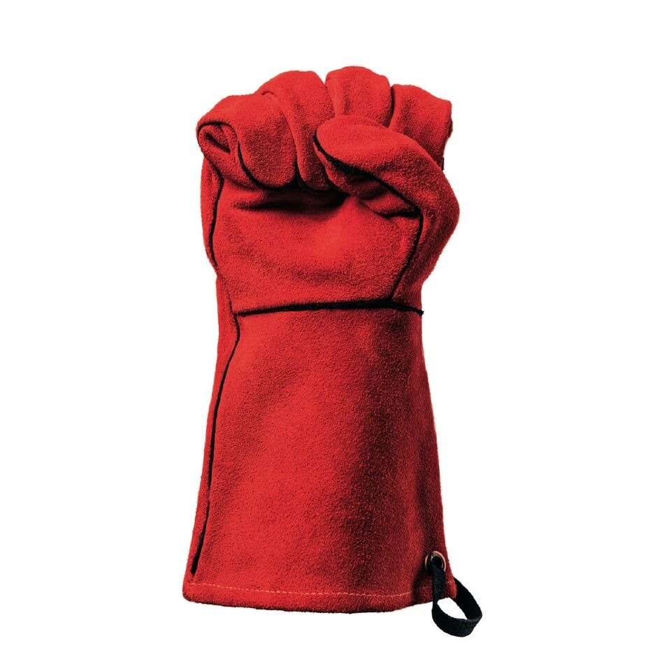 Kožené grilovací rukavice vel. 10 BBQ Premium pár Feuermeister 50173615B červené