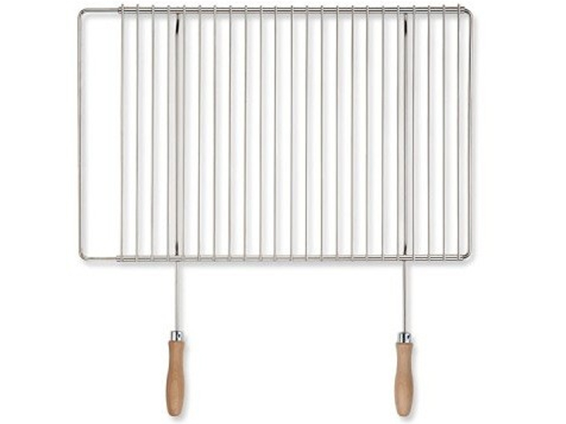 Grilovací rošt stavitelný 40-55 x 30 cm s rukojetěmi DE1216 Deos