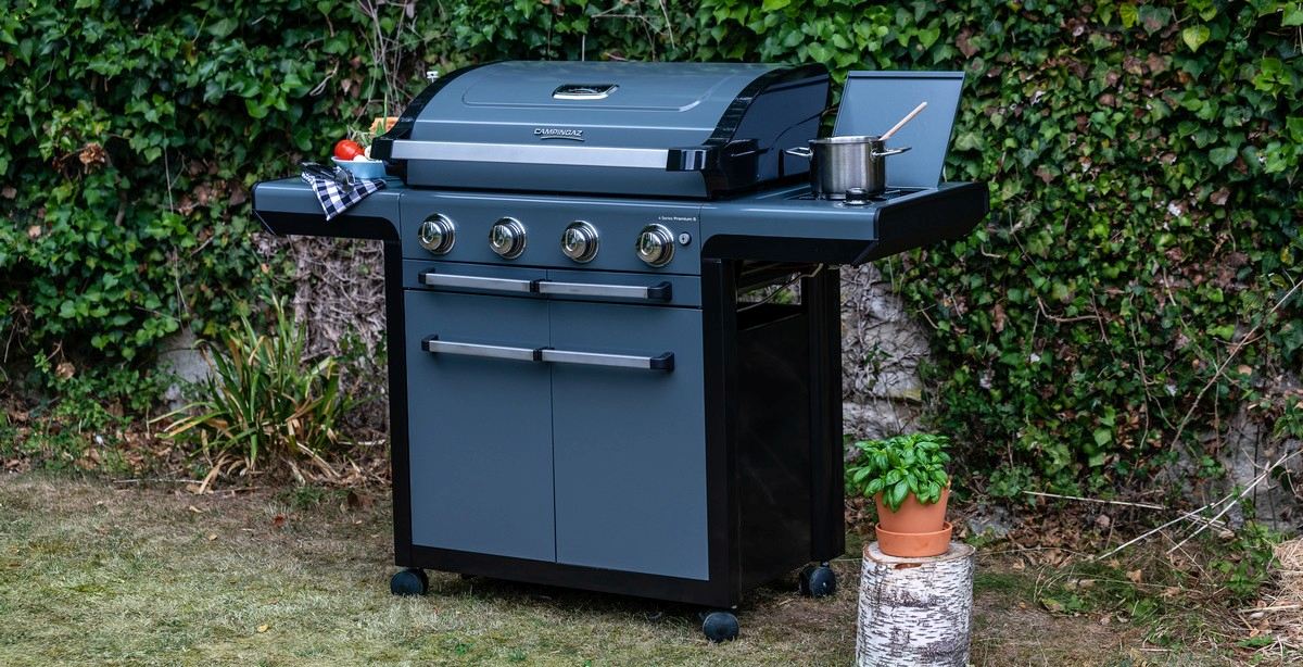 Campingaz 4 Series Premium S plynový gril 2000037286 skříňka + boční vařič, šedý