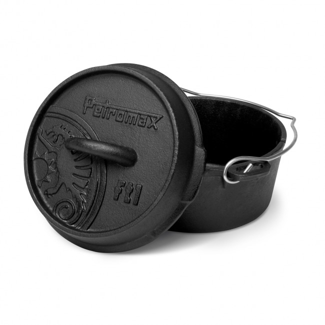 Litinový kotlík 0,9 l s poklicí Dutch Oven ft1 Petromax 701751 Holandská trouba