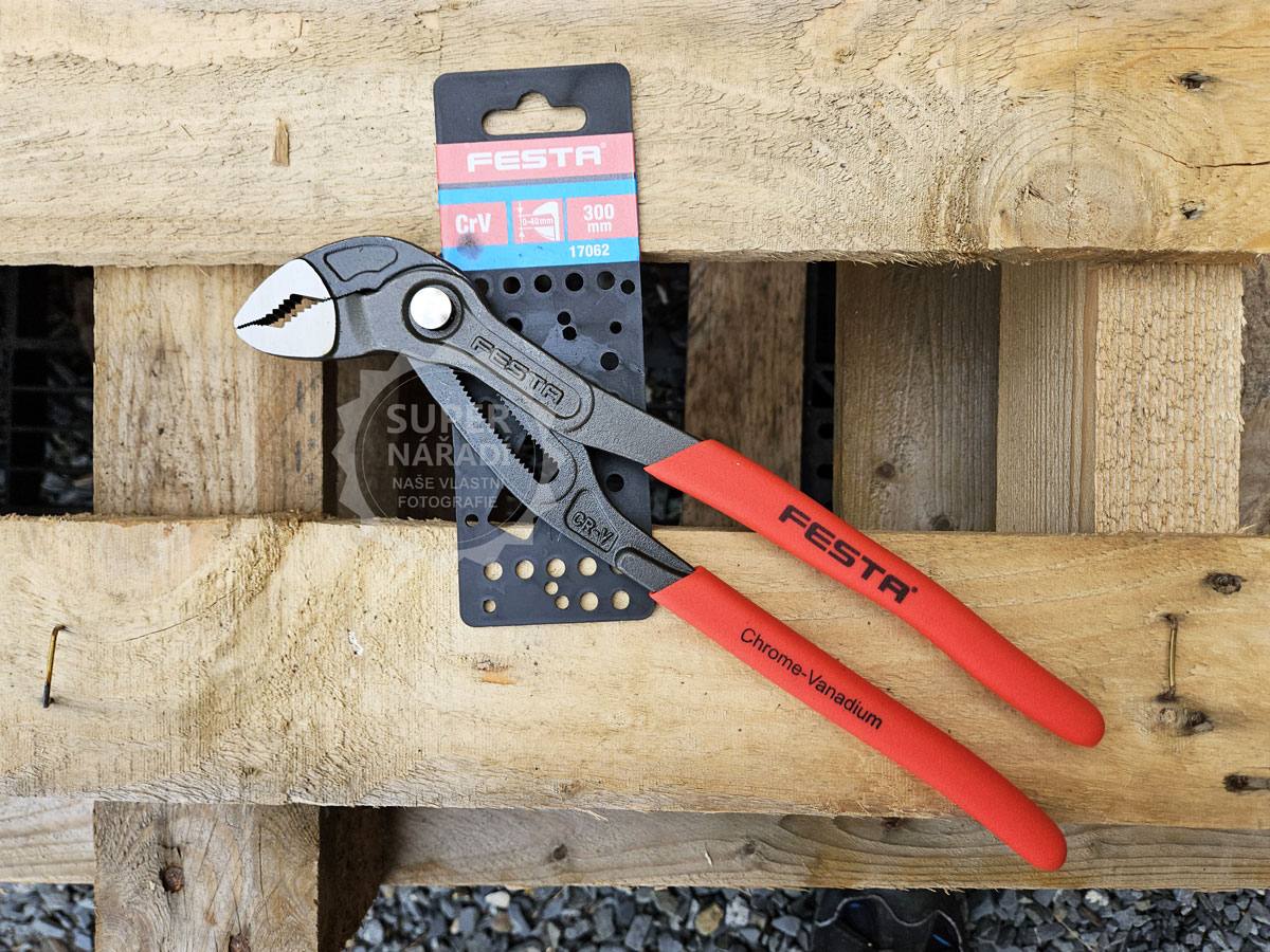 Festa Siko kleště CrV 300 mm, 0-40 mm, 17062 s tlačítkem