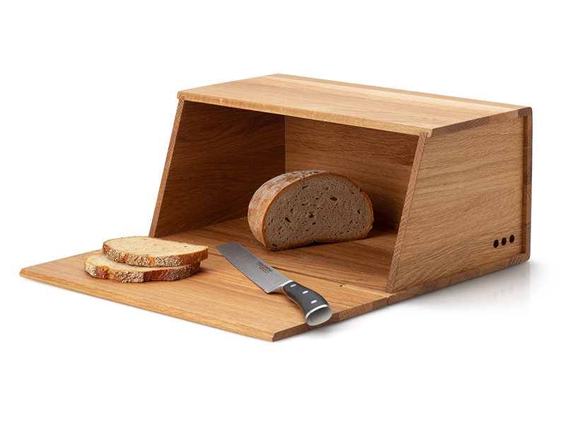 Dřevěný chlebník DUB 40x26 cm Continenta C4160