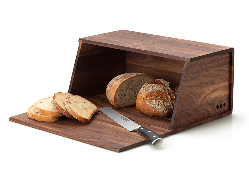 Dřevěný chlebník OŘECH 40x26 cm Continenta C4260