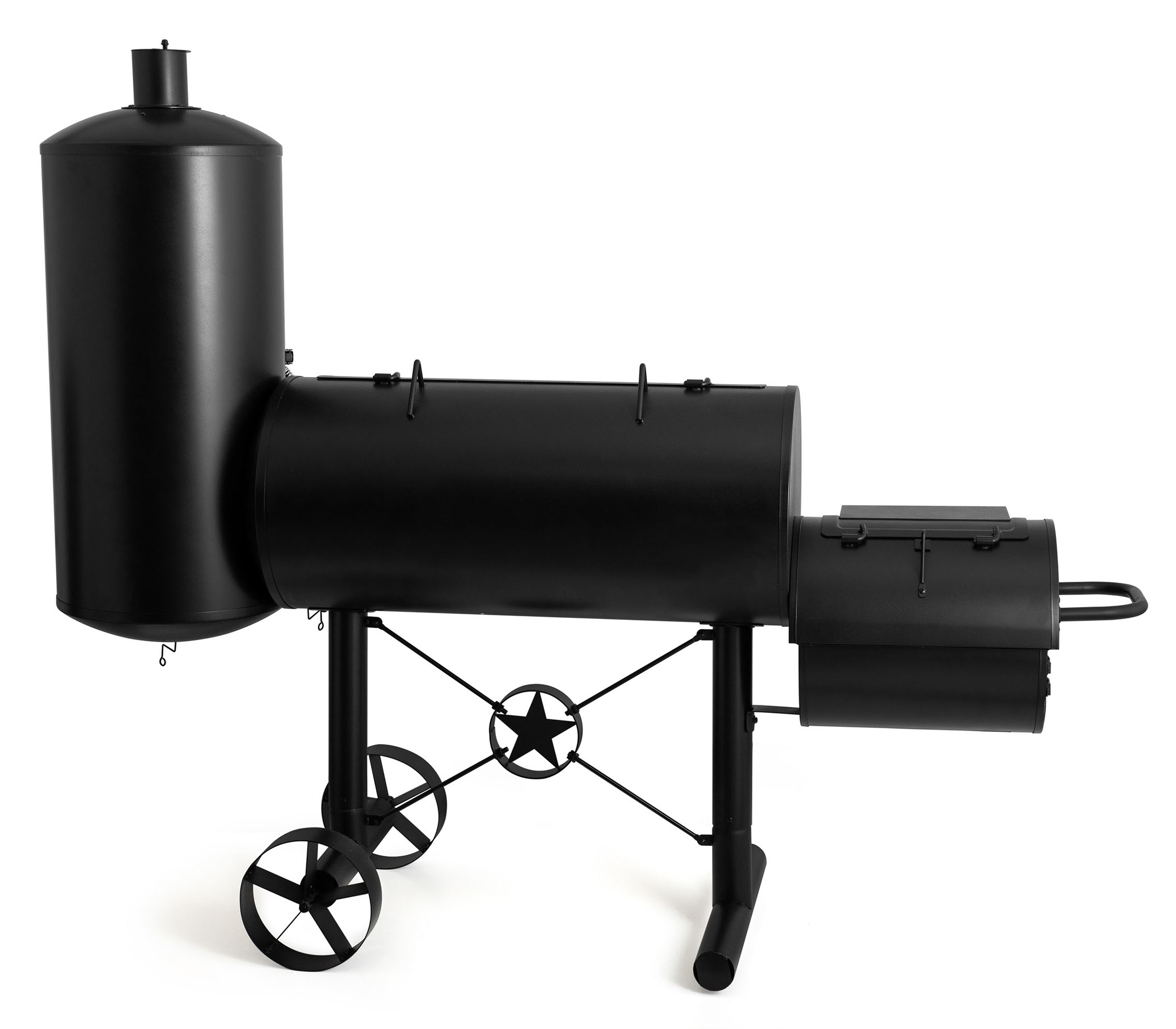G21 Gril Kentucky na dřevěné uhlí s udírnou BBQ 6390292 lokomotiva B-A