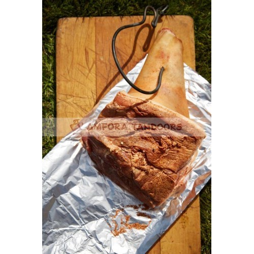 Hák na maso 26 cm nerez Amfora Tandoors 00001803 závěsný na pečení