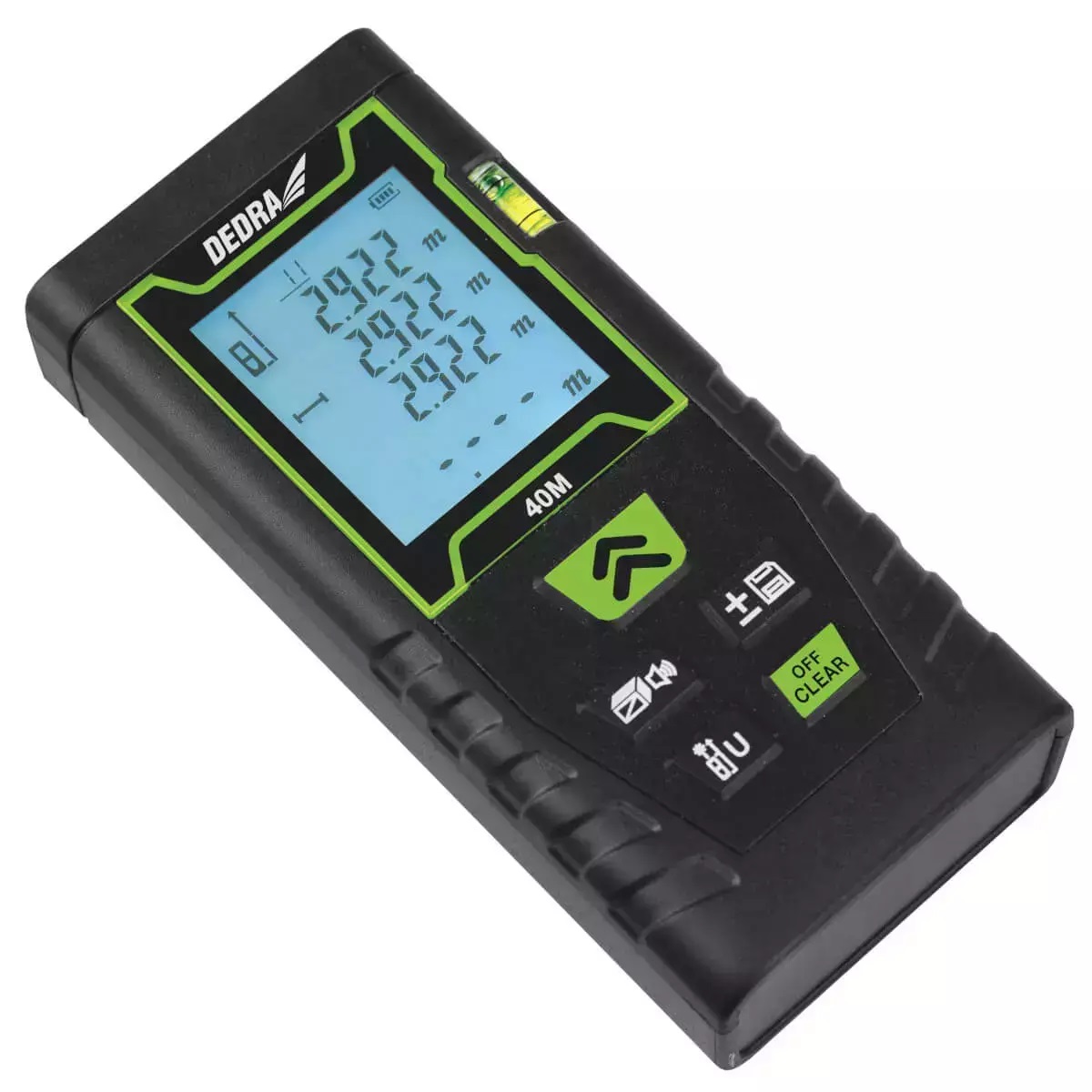 Dedra Set Zelený křížový laser + 40m laserový dálkoměr MC0920
