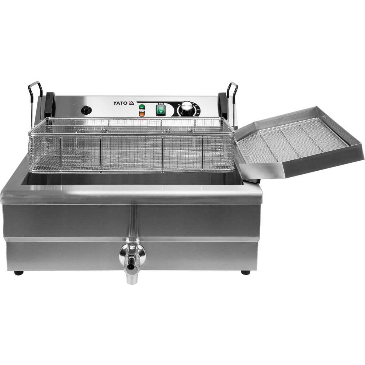 Yato Fritéza 23 l s ventilem, 6 kW 400V jednokomorová YG-04640, nerezová