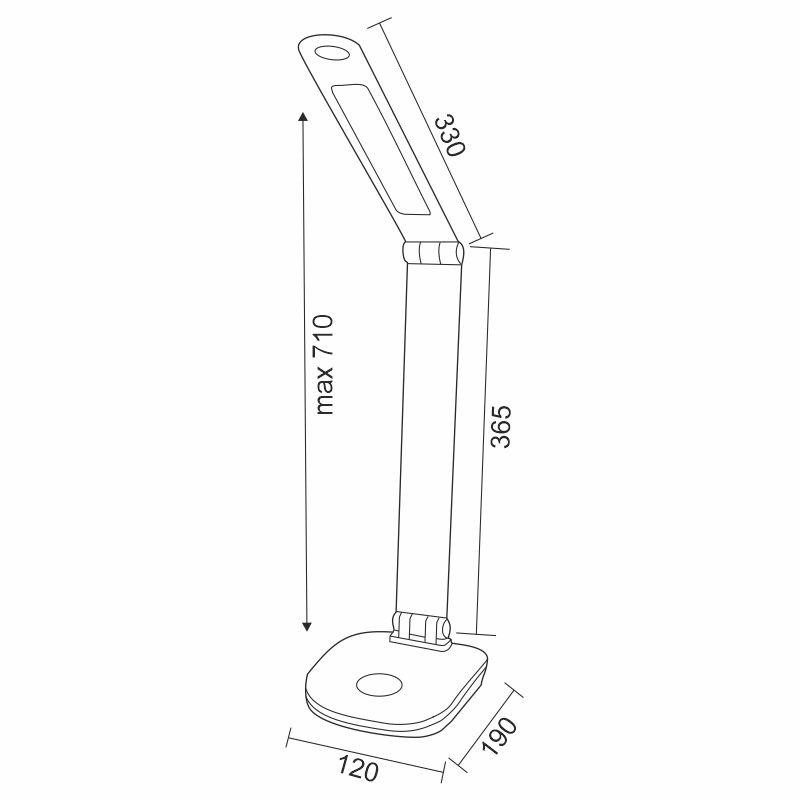 LED stolní lampička HAZEL DL1201/W Nedes 55555400