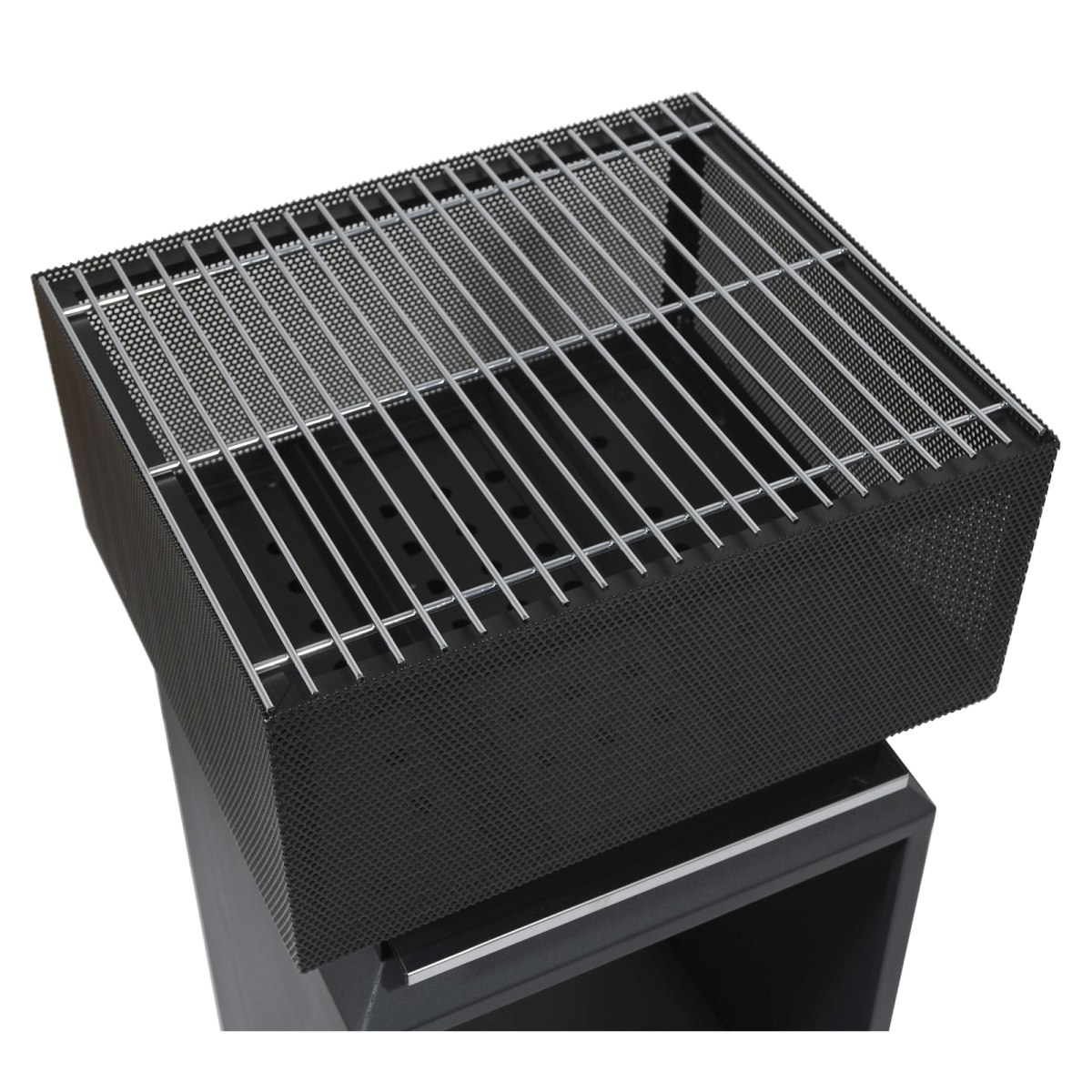 Ohniště Cube 40x35 cm s mřížkou Cattara 13007 ocelové, gril