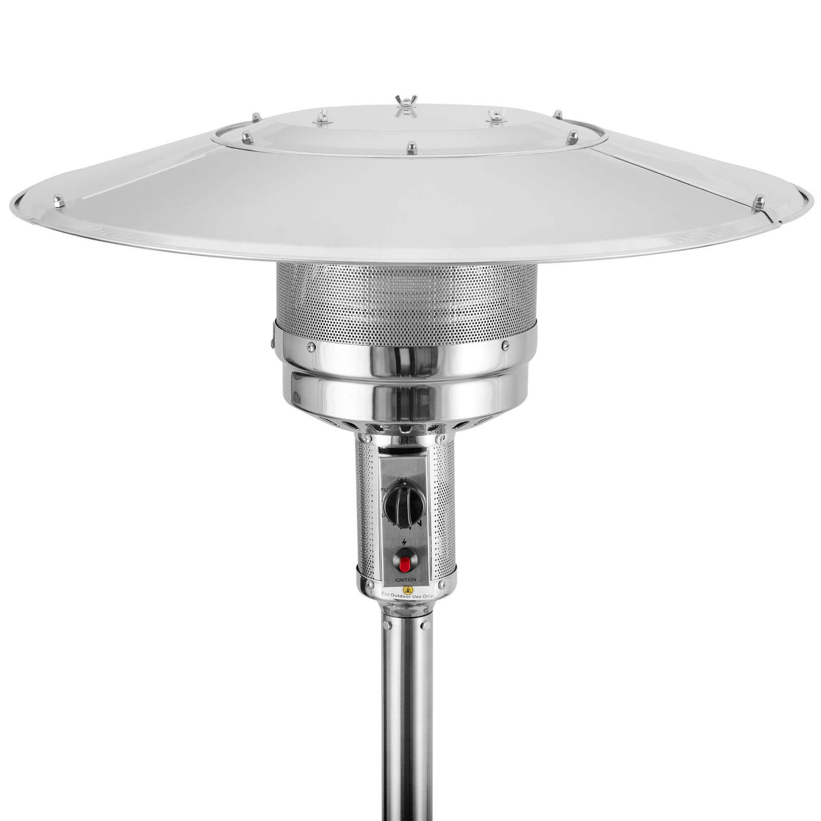 G21 Plynové topidlo Moon 13 kW, nerez TPMN1