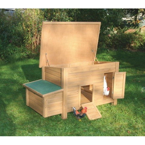 Dřevěný kurník pro 3-5 slepic, nezateplený, s kukaní, Florentina 51144