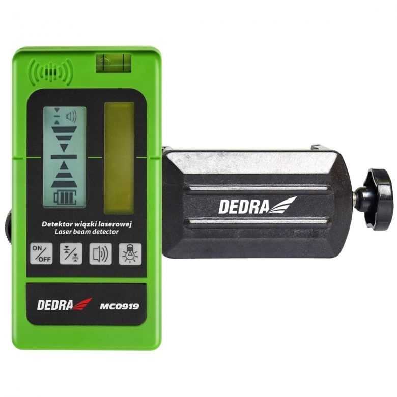 Dedra Detektor laserového paprsku 50 m MC0919 na 2x AA baterie 1/4"