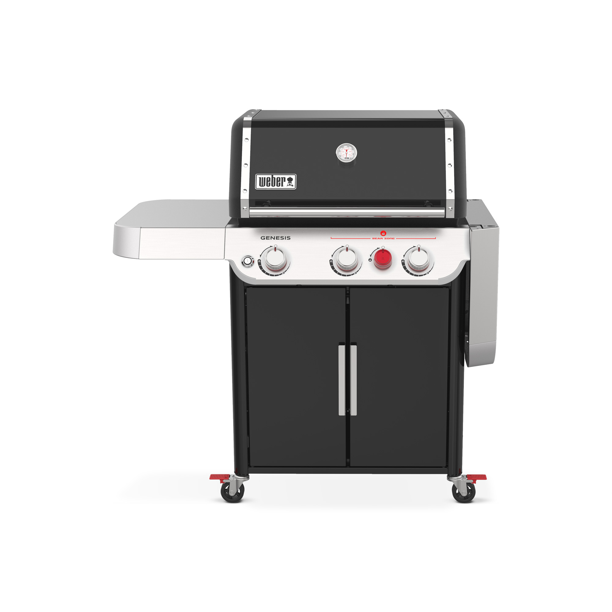 Weber Plynový gril Genesis II E-325s Sear Zone 35310047 Crafted, černý se sklopným stolkem