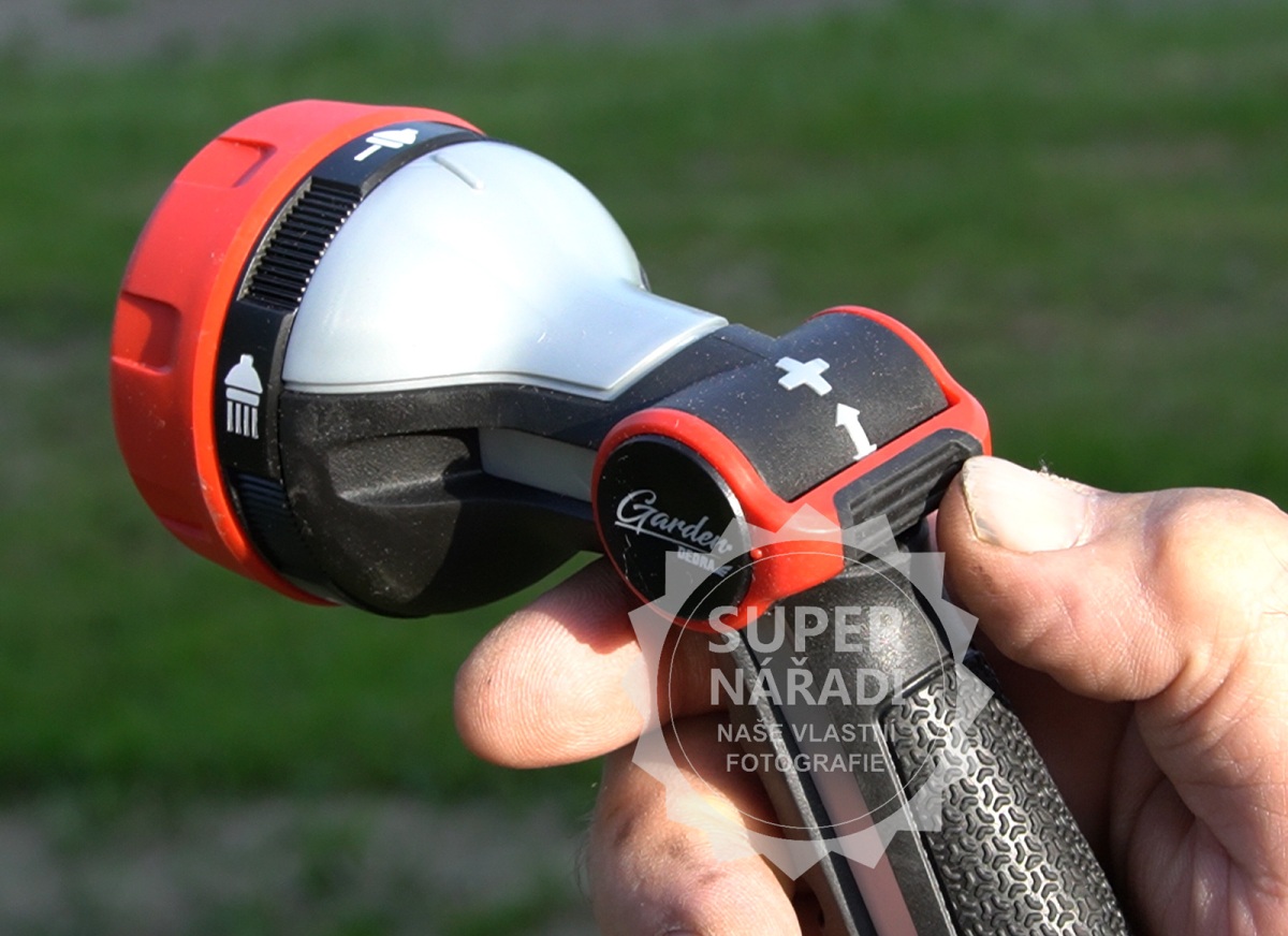 Dedra zavlažovací pistole 5 funkcí Aluminium ULTC 80N256K 1/2" Thumb Control, ovládání palcem