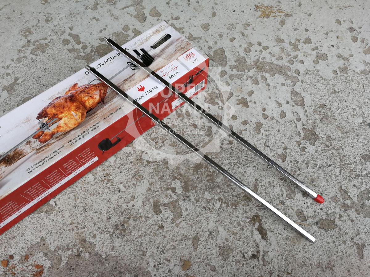 Elektrická grilovací jehla s motorkem 4W, 102 cm s rukojetí Strend Pro 230V 2212477