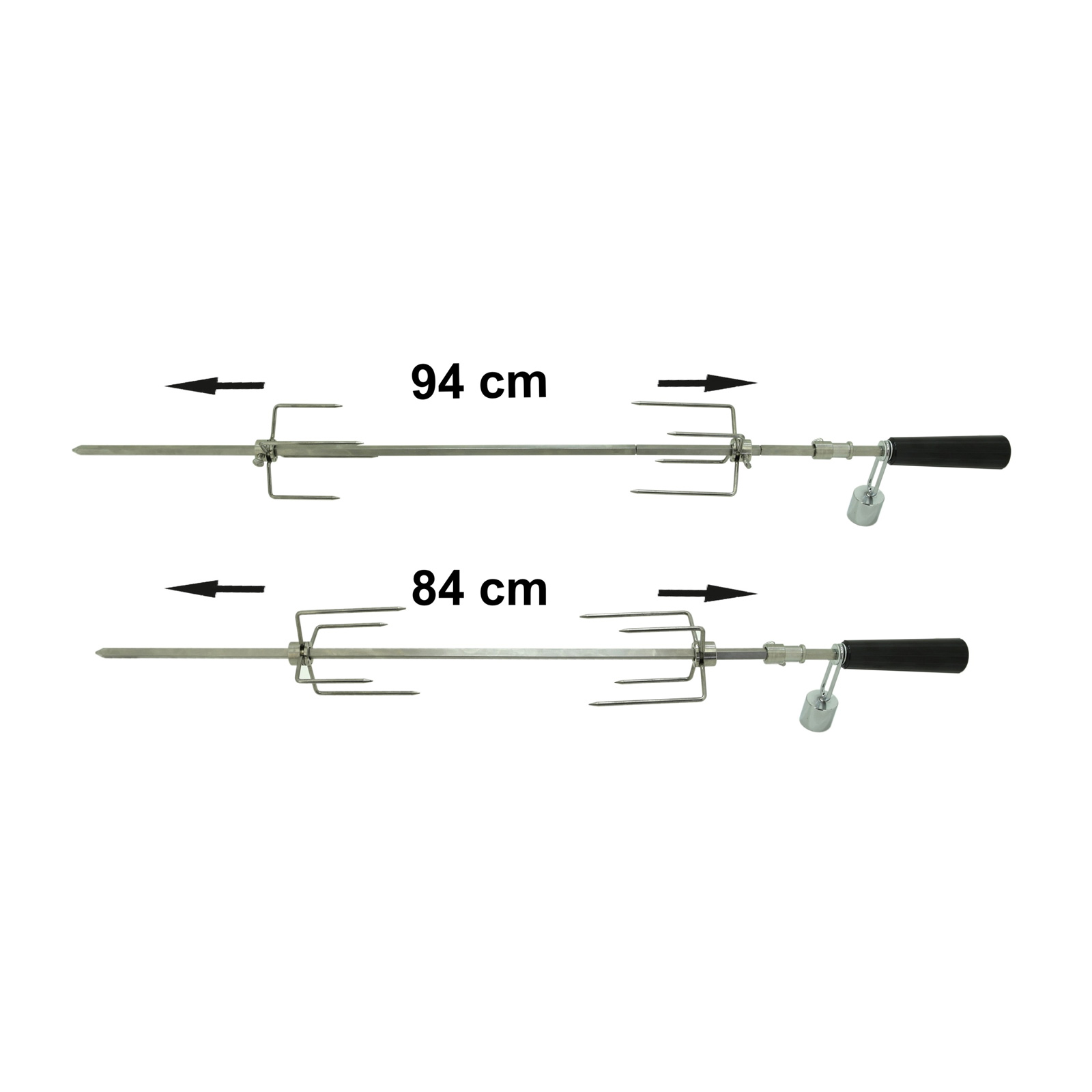 Cattara grilovací jehla 94cm 230V UNI 13053, elektrická s motorkem
